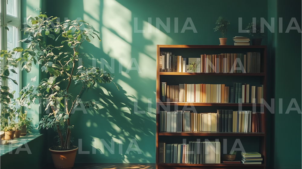 Green Wall Zoom Background