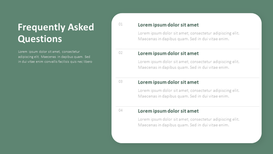 FAQs Slide Template