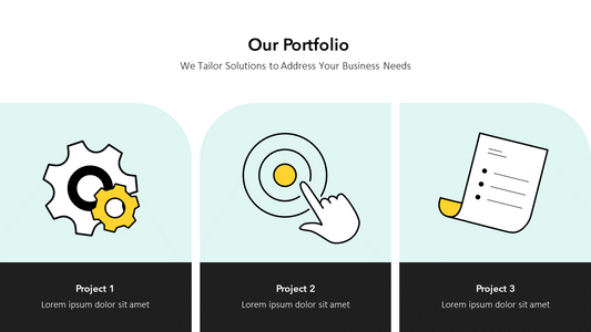 Our Portfolio Slide Template