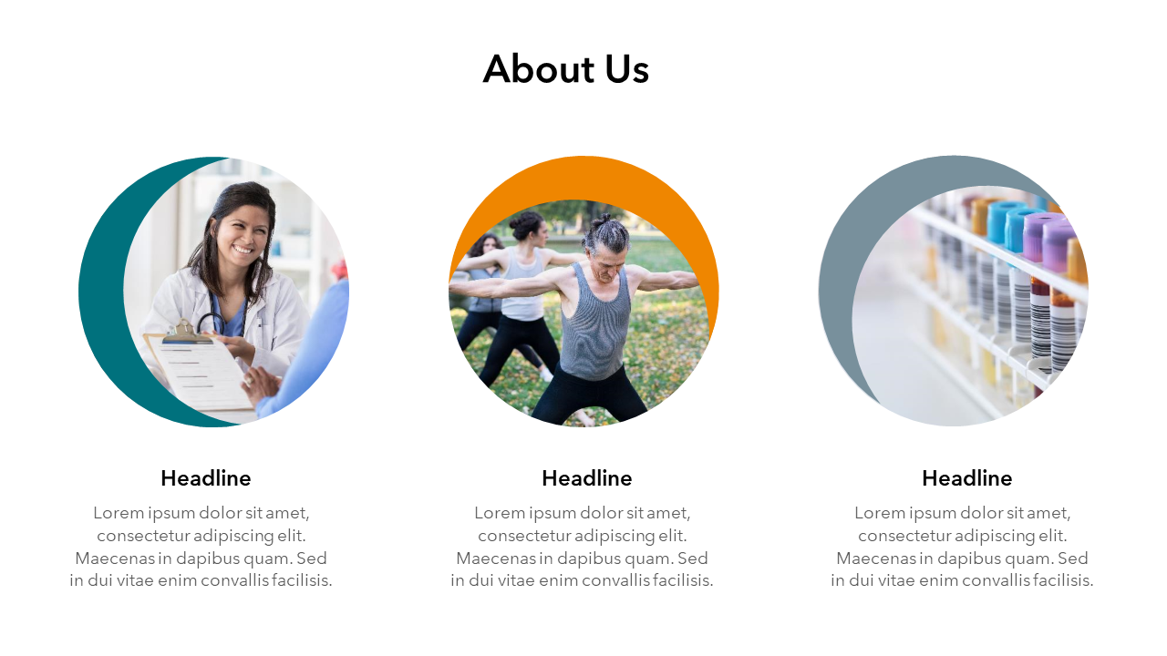 About Us Slide Template