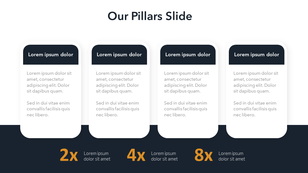 Our Pillars Slide Template