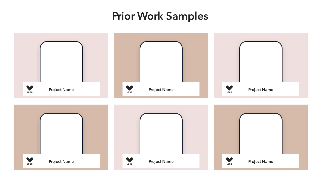 Prior work samples