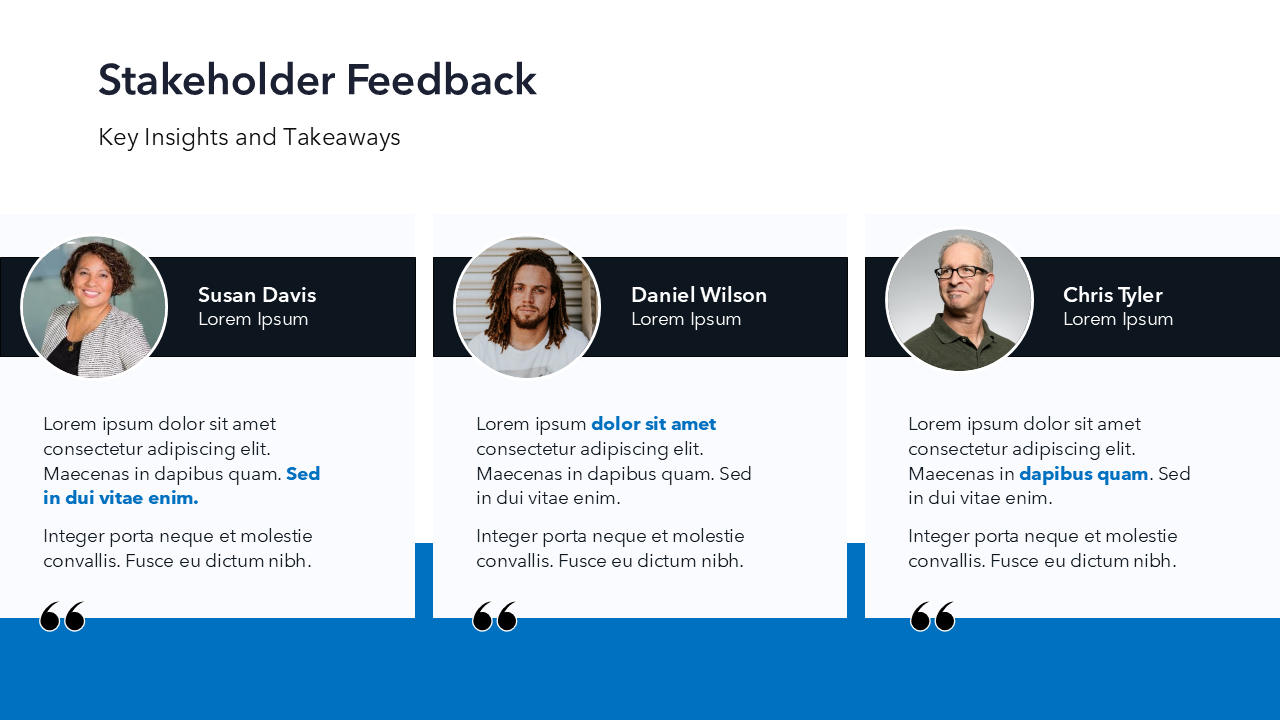 Stakeholder Feedback PPT