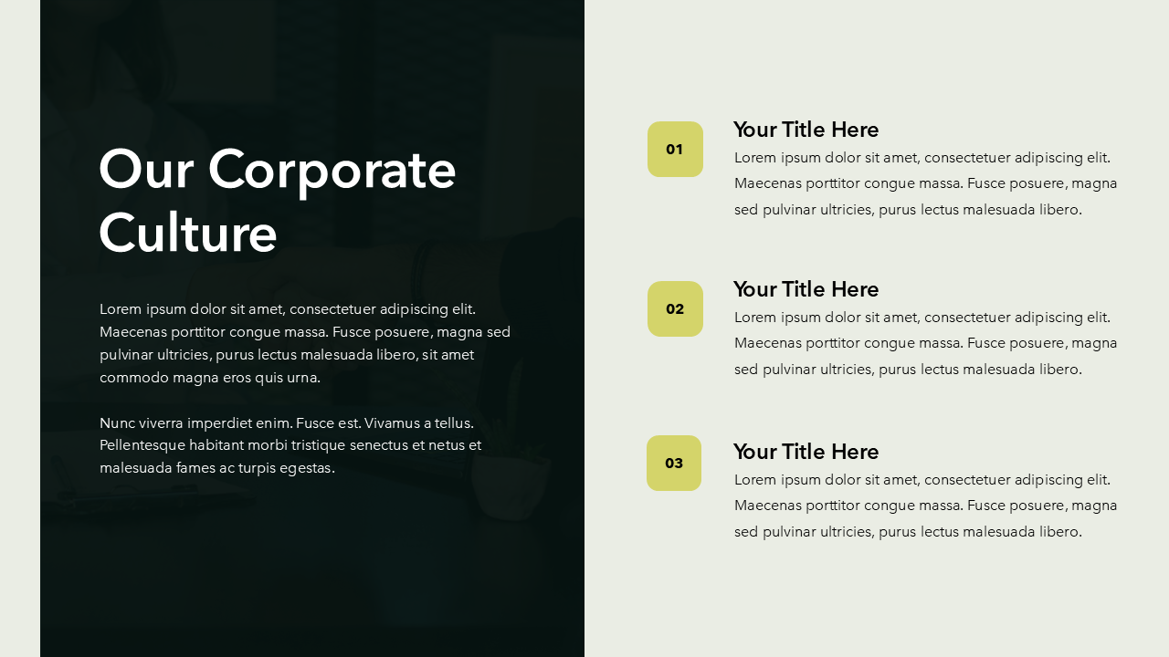 Corporate Culture Slide