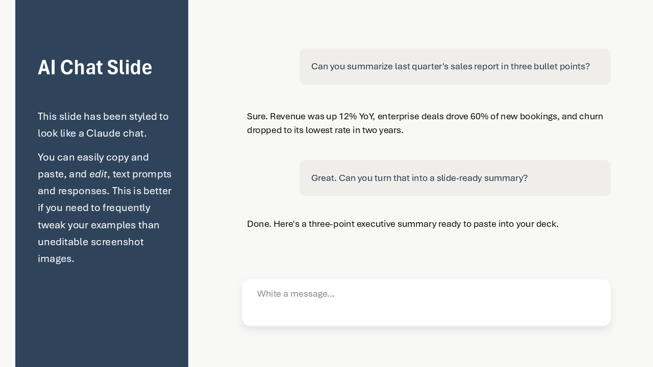 AI Chat Slide - PowerPoint