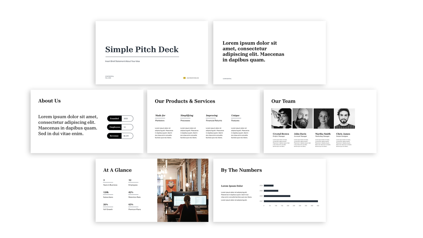 Simple Pitch Deck Template