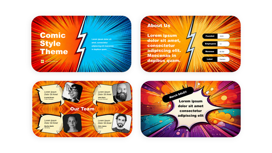 Comic Book Style Powerpoint Template