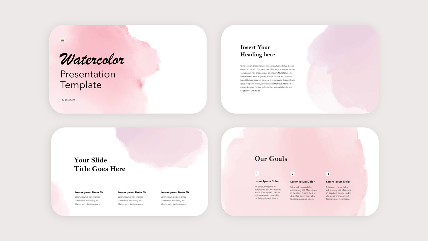 Watercolor PowerPoint Template