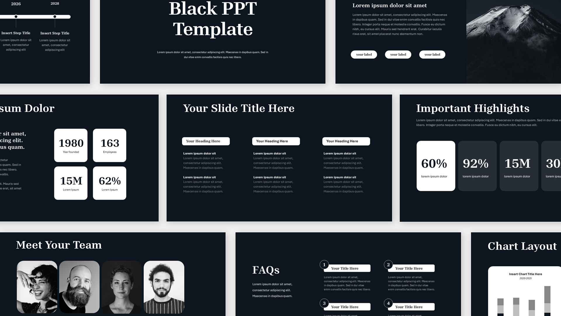 Black PPT Template