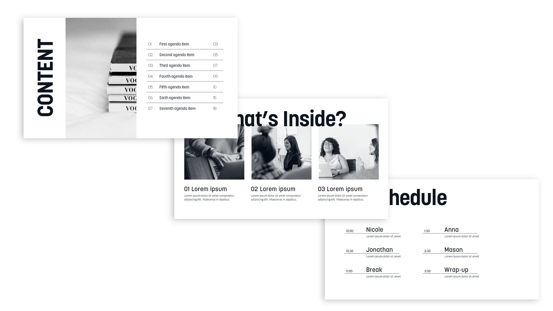 PPT Agenda Slides