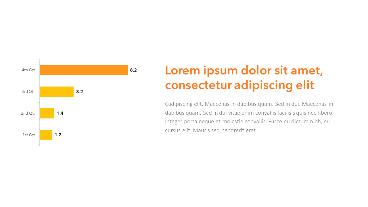Bar Chart Slide Template
