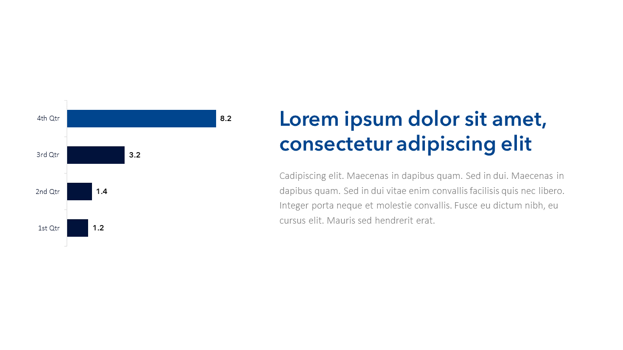 Bar Chart Slide Template