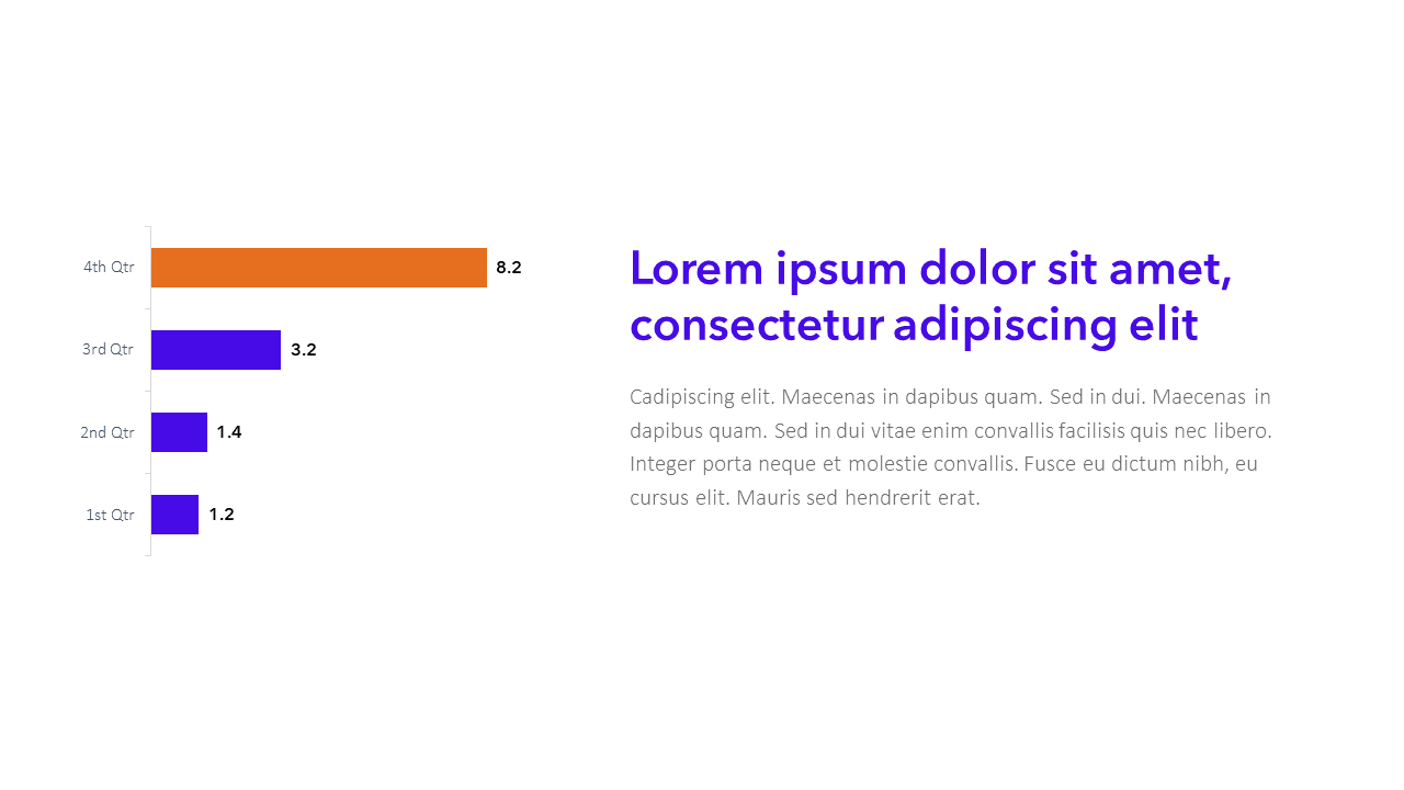 Bar Chart Slide Template