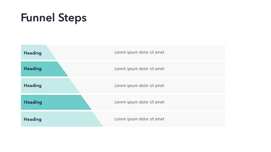 Funnel Steps Slide Template