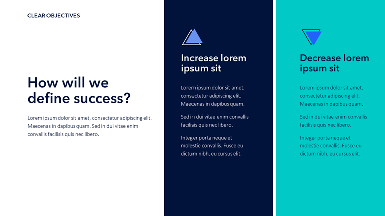 KPIs and Project Objectives PPT Slide