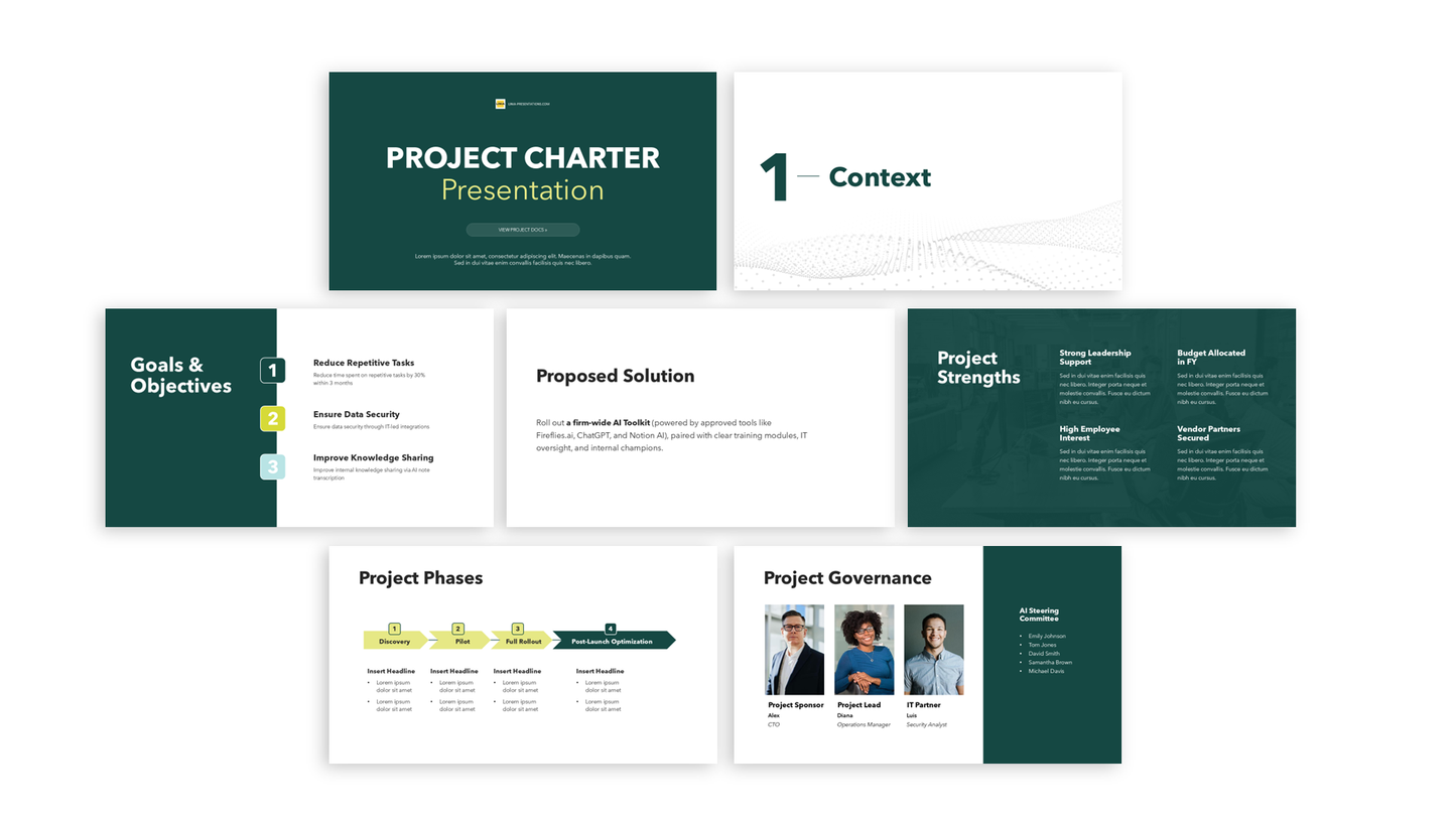 Project Charter Template PPT