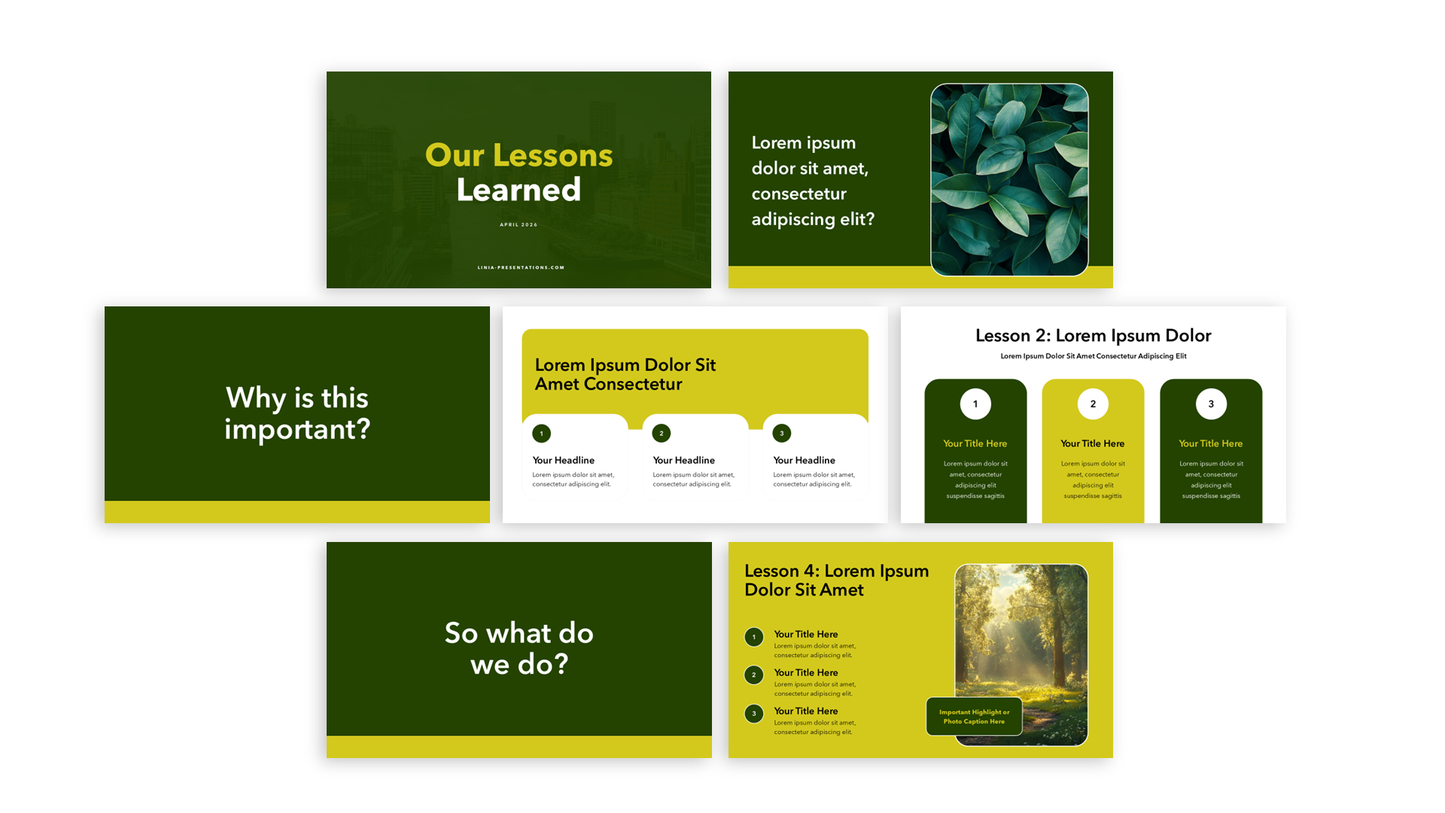 Lesson Learned PPT Template