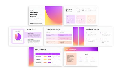 Quarterly Business Review Template