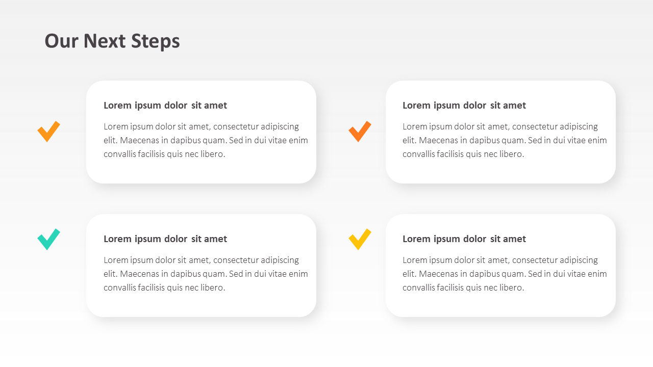 Next Steps Slide Template - PPT