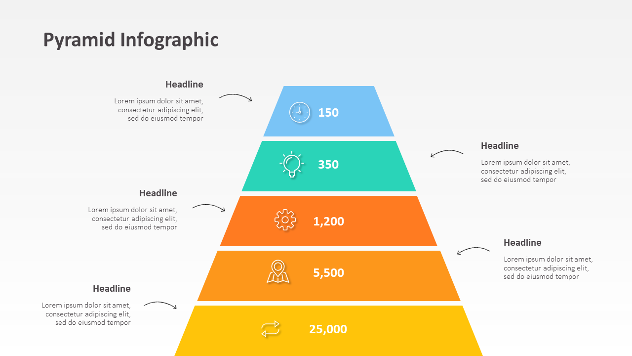 Pyramid Infographic Slide