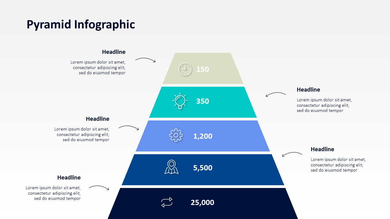 Pyramid Infographic Slide