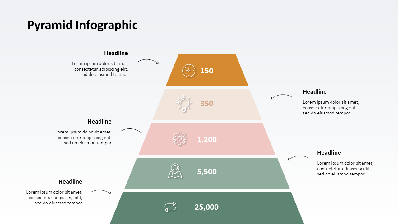 Pyramid Infographic Slide