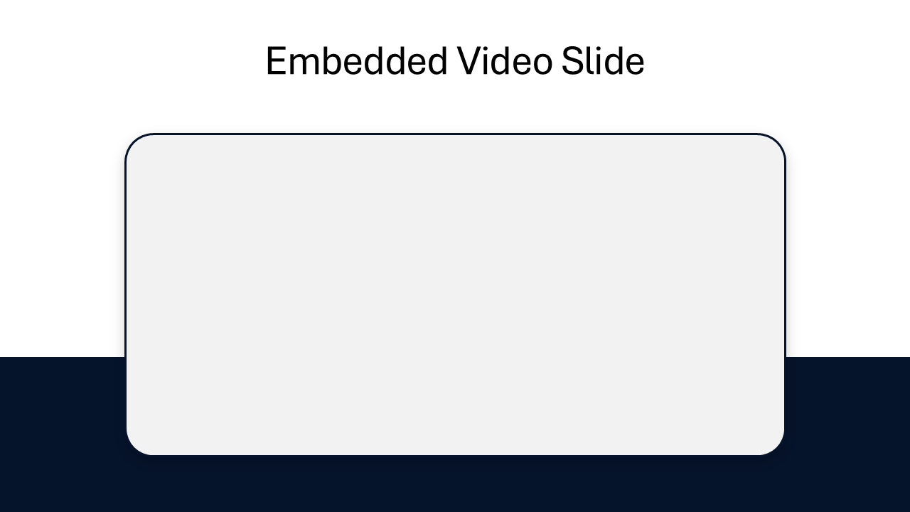 Embedded Video in Slide