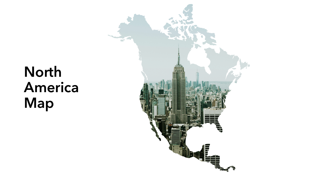 North America Map PPT Slides