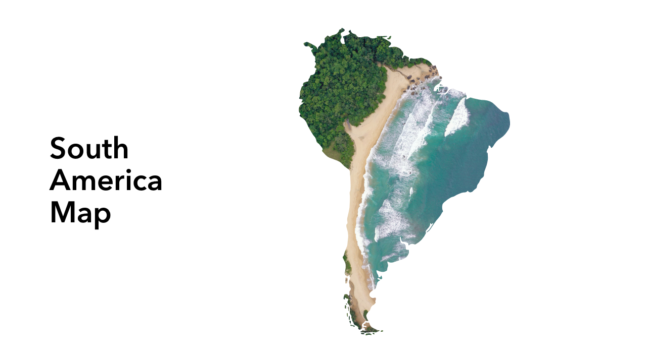 South America Map PPT Slides