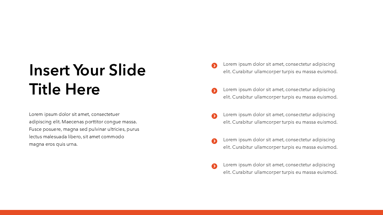 Simple Red PowerPoint Template
