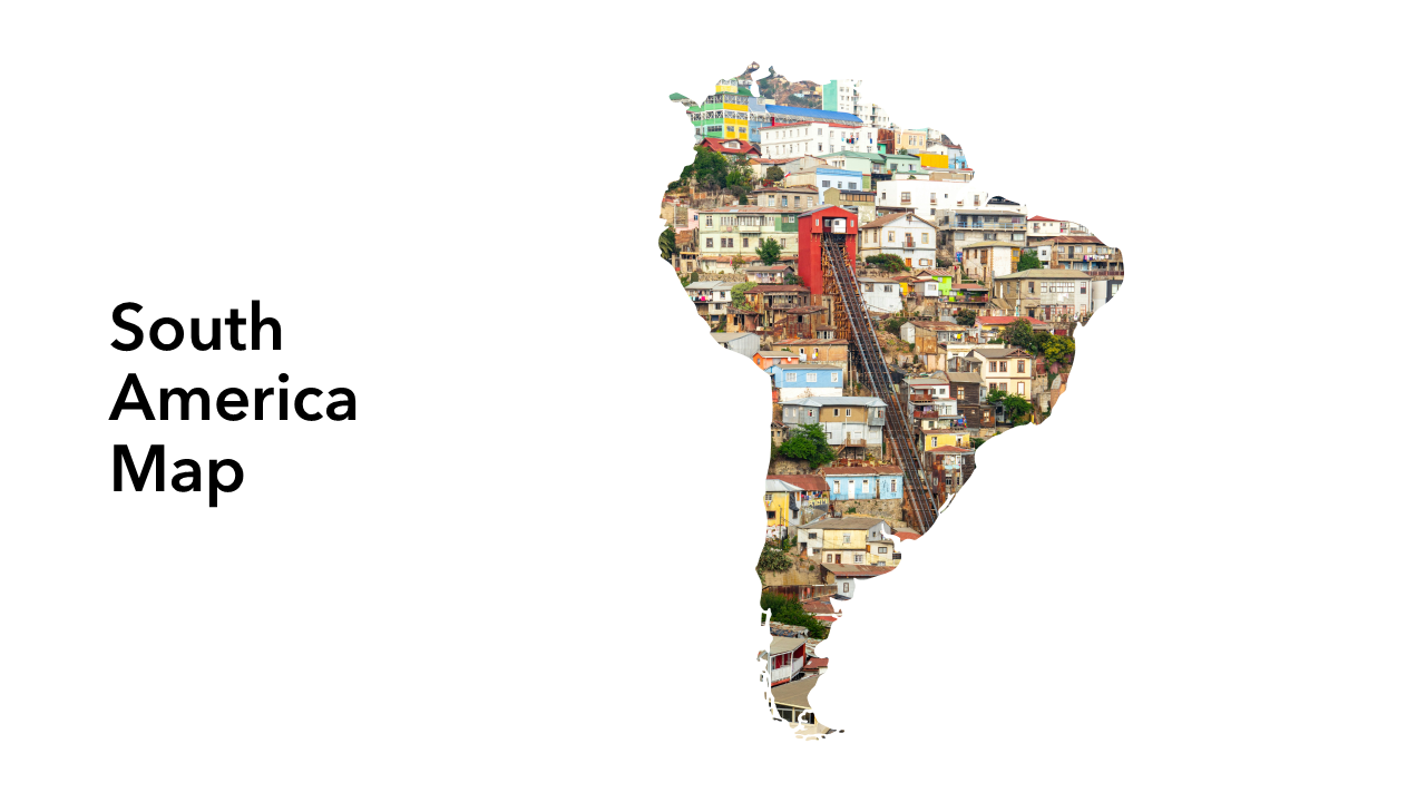 South America Map PPT Slides