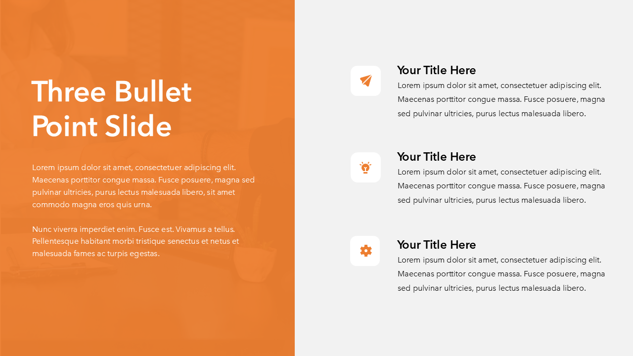 Orange and Black PPT Template