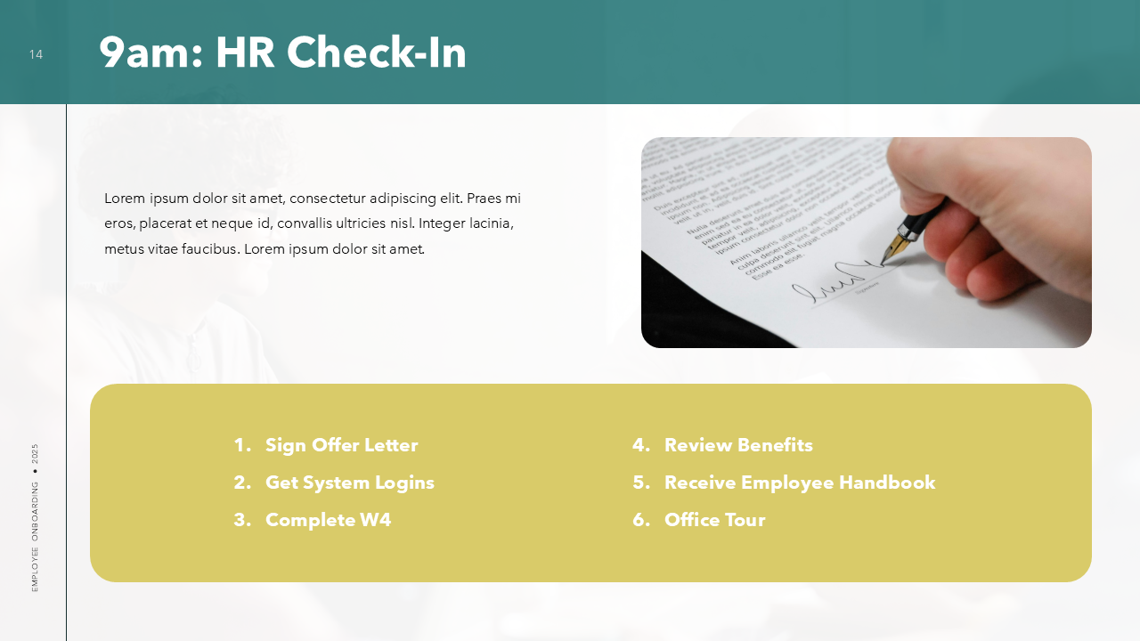 New Employee Onboarding Template