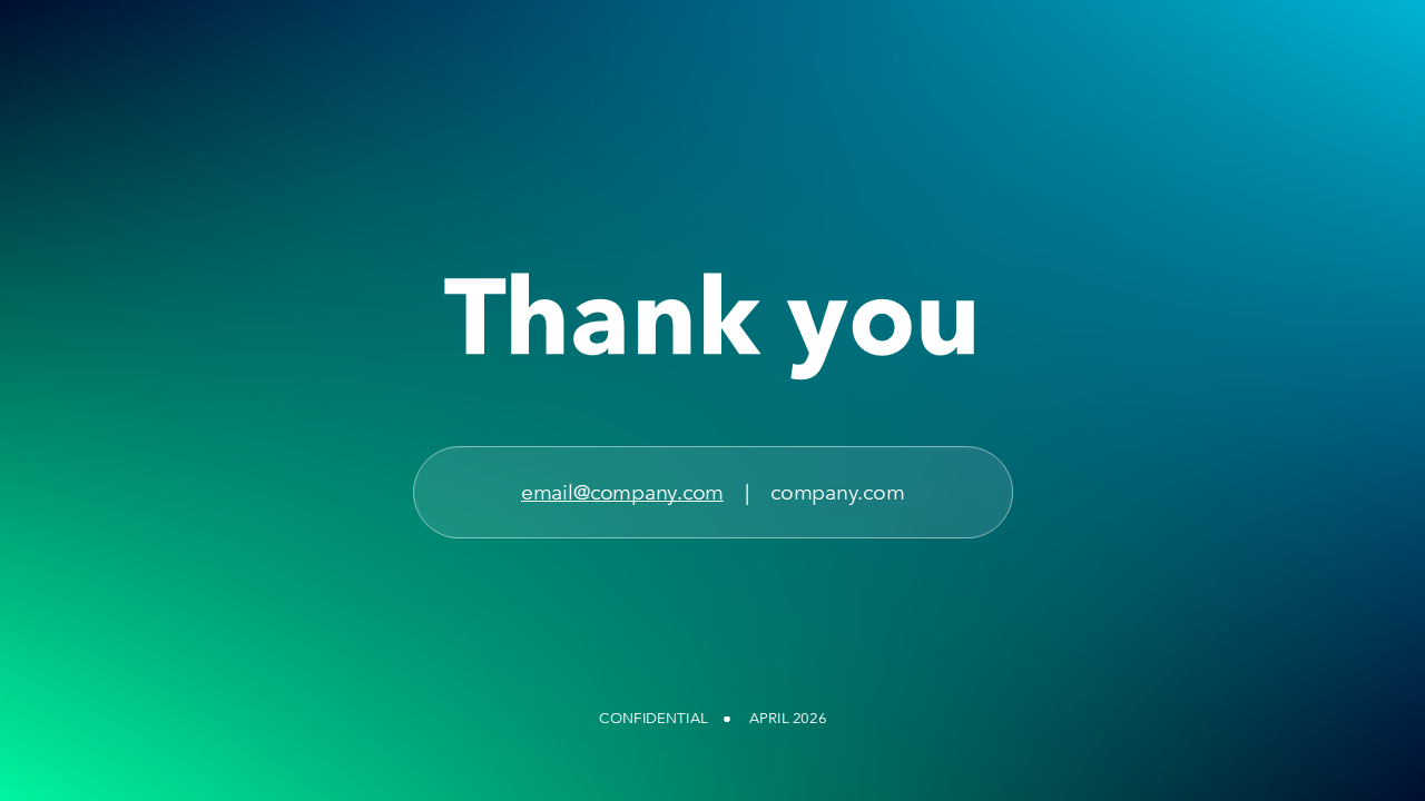 Pitch Deck for Investors