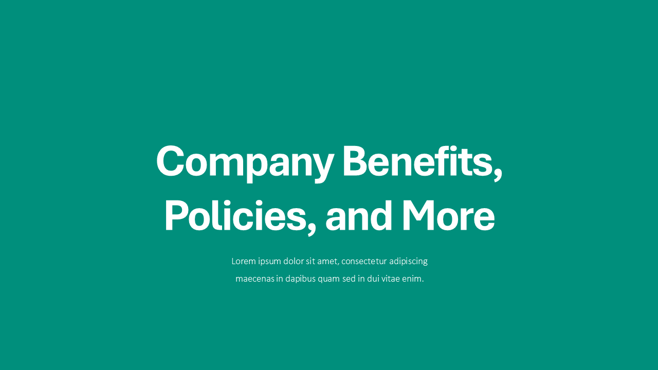 Onboarding Presentation Template