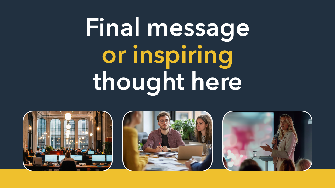 Keynote Speech Template (Black & Yellow)