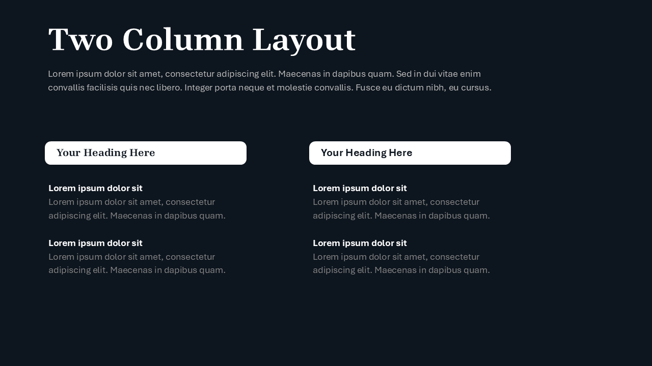 Black PPT Template