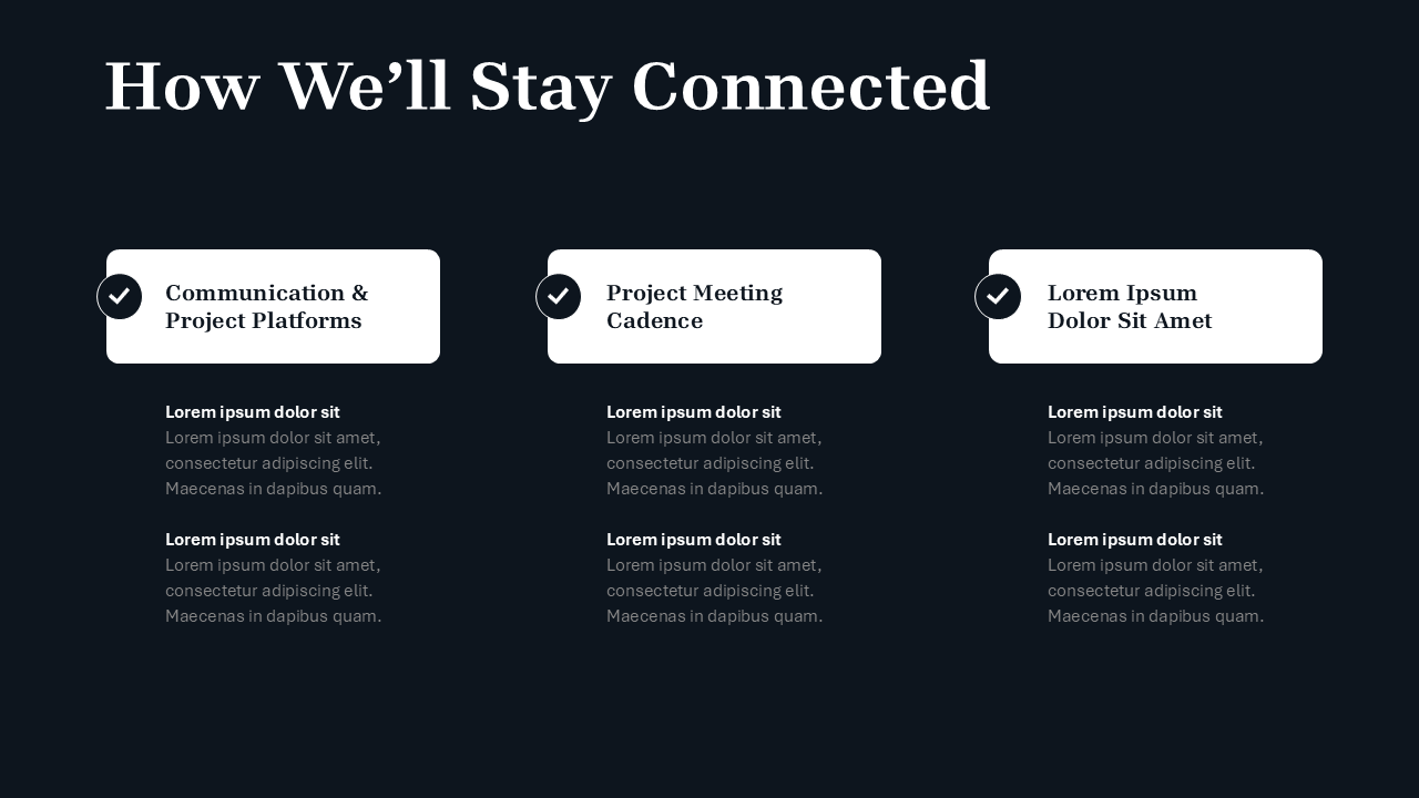 Black PPT Template