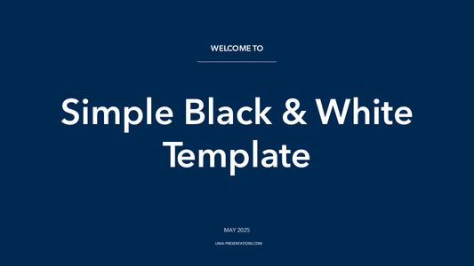 Simple Black & White PowerPoint Template