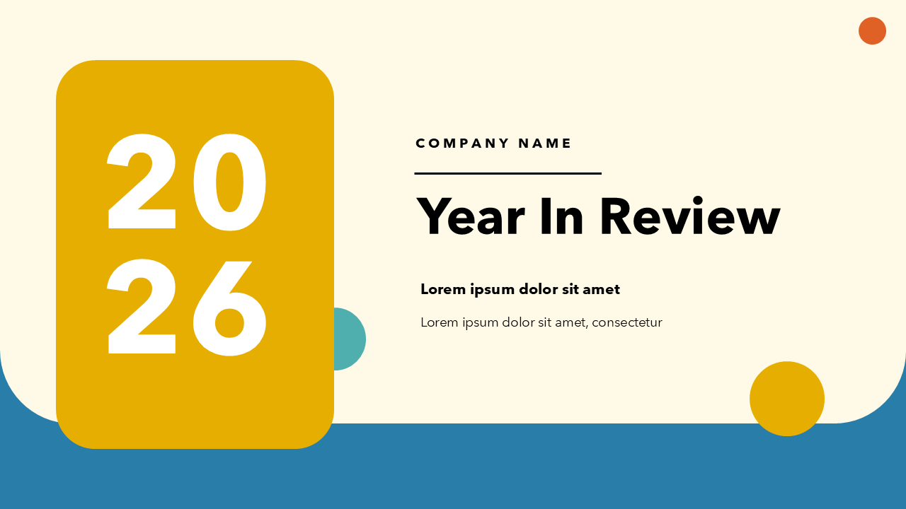 Year In Review PowerPoint Template