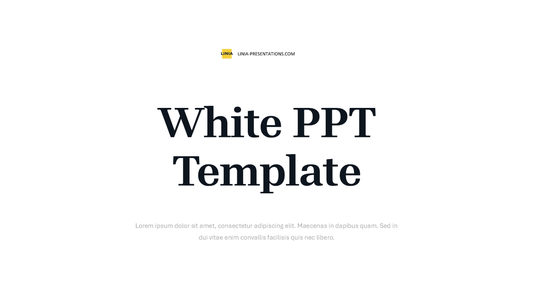 White PowerPoint Template