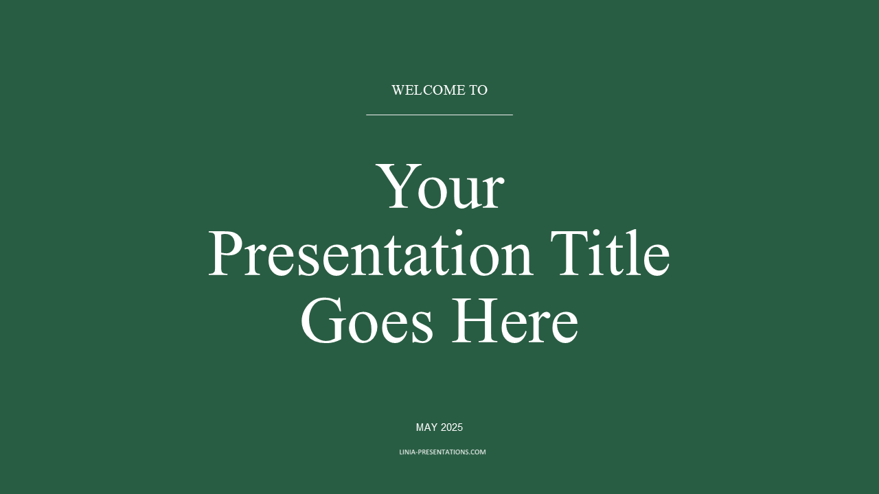 Title Slide for PowerPoint (with Matching Dividers & Closing)