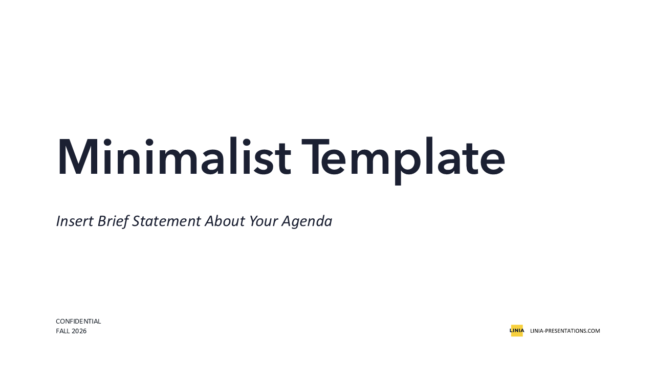 Minimalist PowerPoint Template