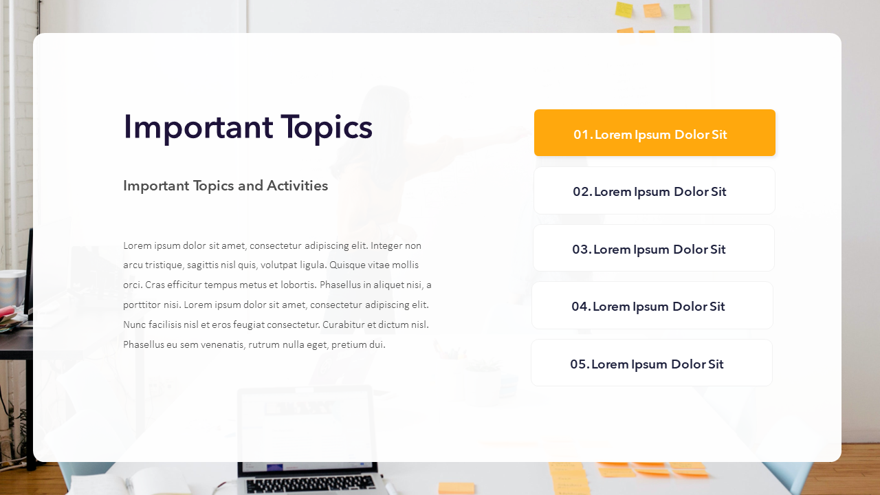 Bullet Slides - Important Points PPT