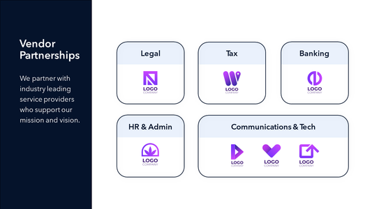 Vendor Partnerships Slide Template