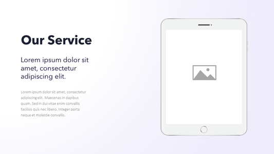 Tablet Mock-up - Slide Template