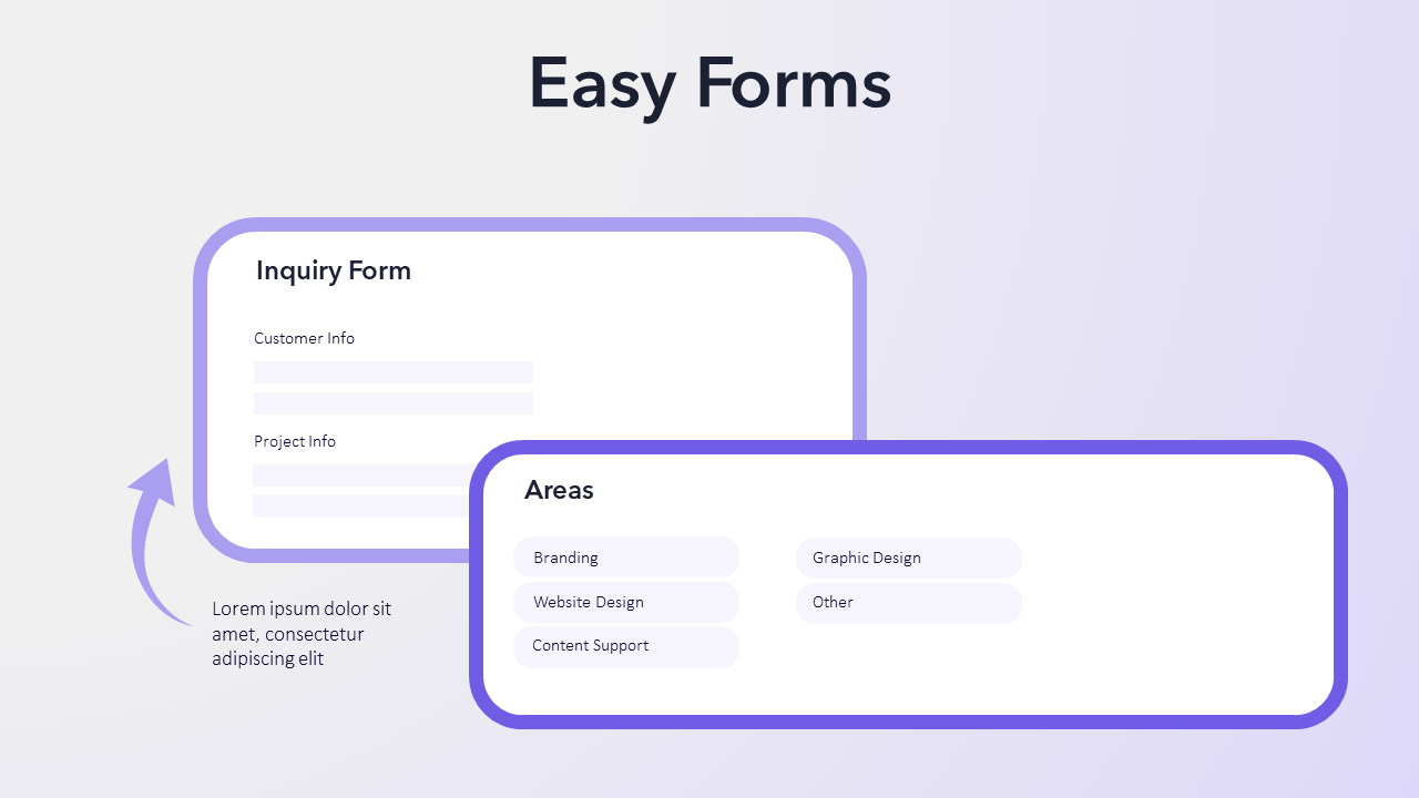 Editable Form Mockup - PPT Slide Template