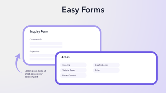Editable Form Mockup - PPT Slide Template