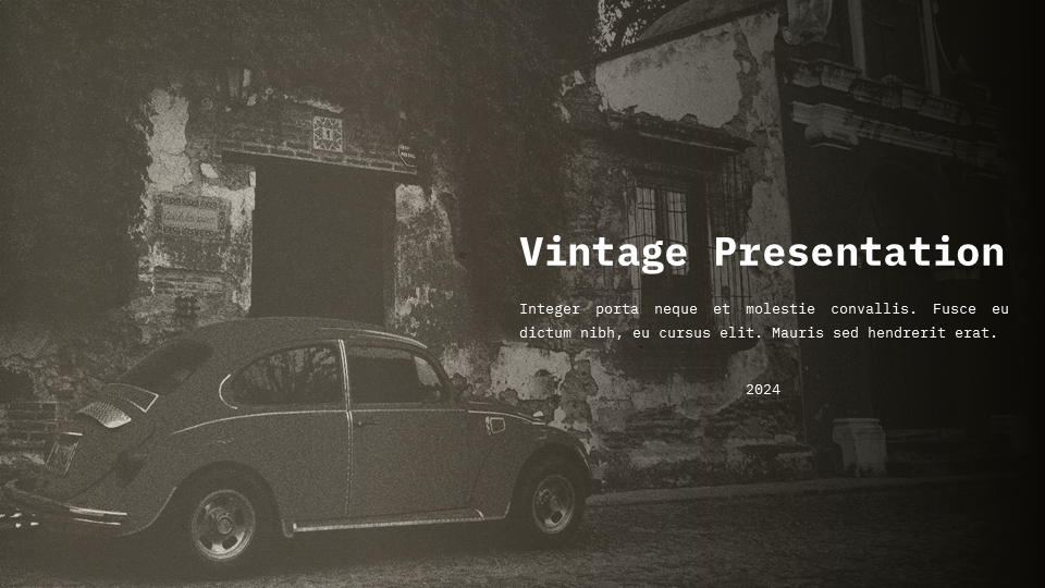 Vintage PowerPoint Template