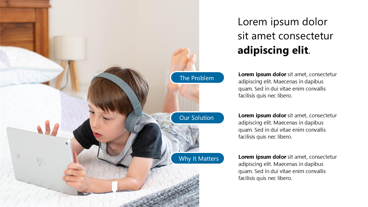 Problem and Solution Slide